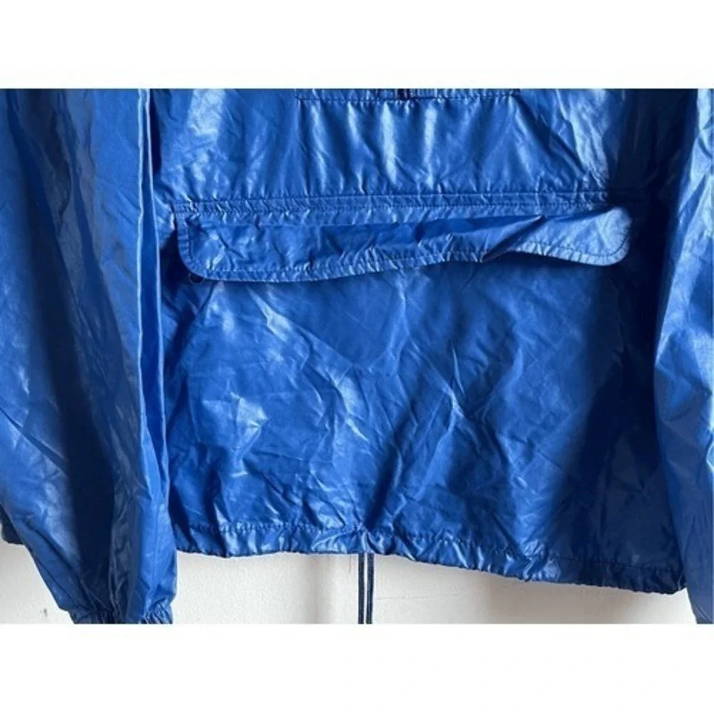 80s‎ VTG The Hare Cobalt Blue Anorak Retro Rain Windbreaker Pullover Streetwear